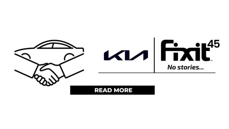 A black and white logo featuring the words "fix 45".